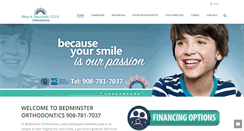 Desktop Screenshot of bedminster-orthodontics.com