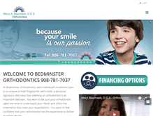 Tablet Screenshot of bedminster-orthodontics.com